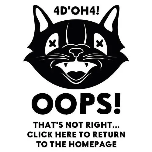 Illustration of the Johnfold Cat Logo with an 'X' in each eye indicating the '404' error for the web page