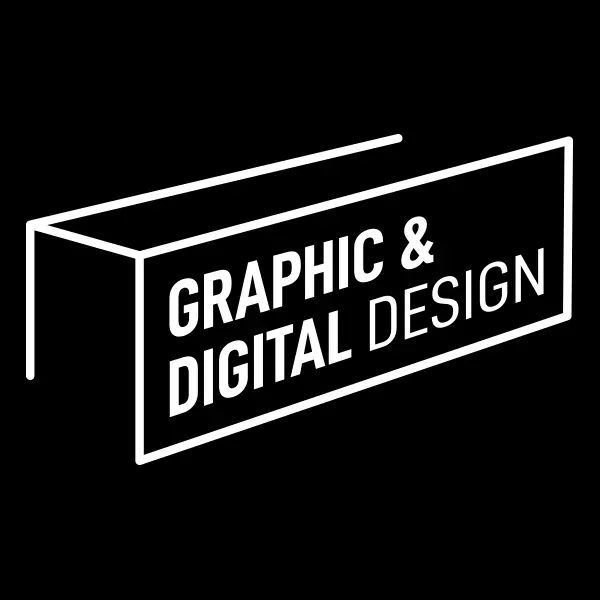 Graphic & Digital Design - Logo White On Black