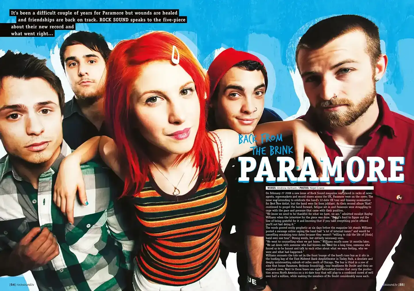 Rock Sound Paramore Article