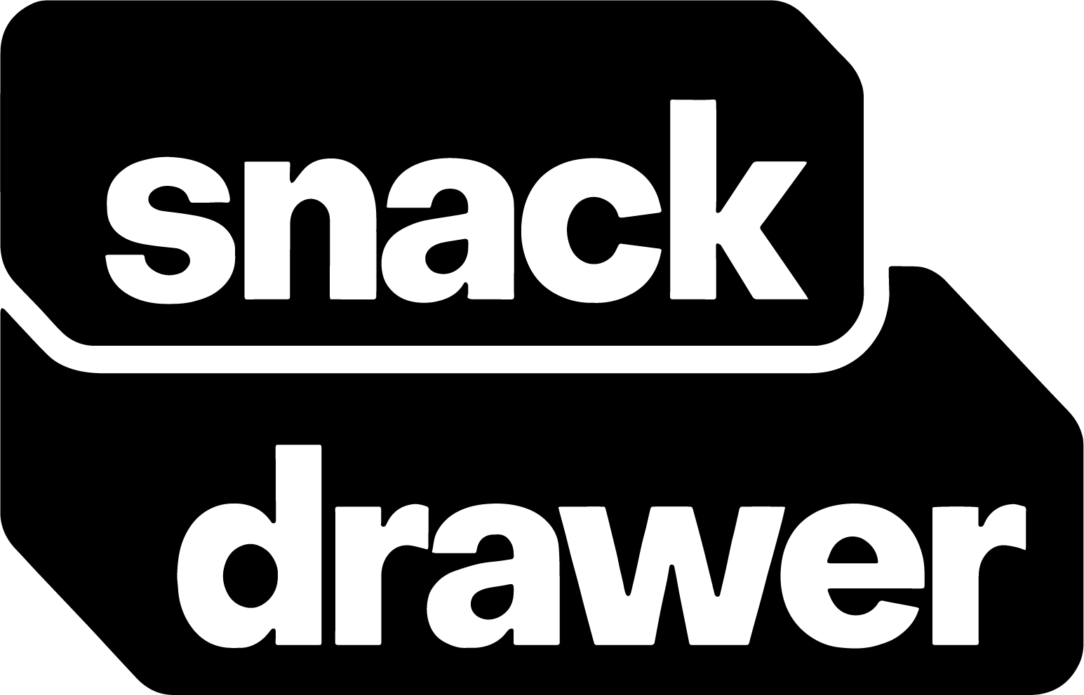 Snack Drawer Black & White Logo