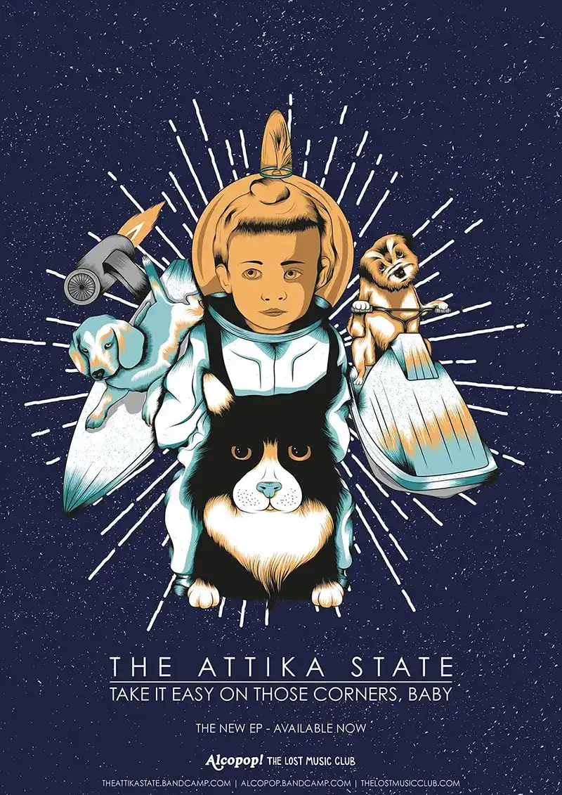 The Attika State - Flyer Front Cover