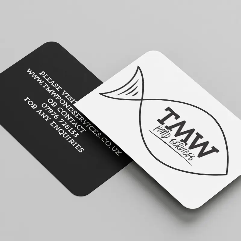 TMW - White & Black Business Cards
