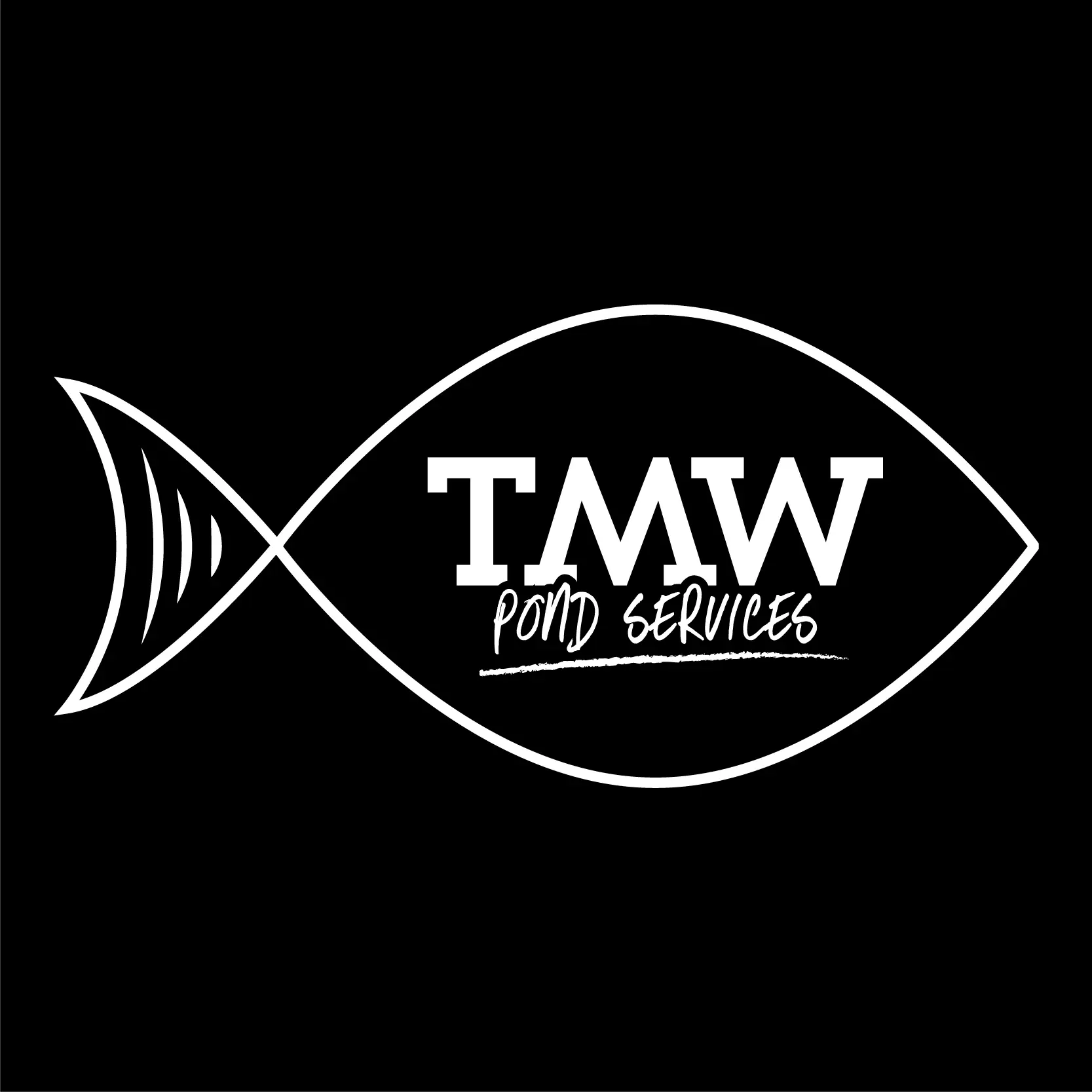 TMW Logo - White On Black